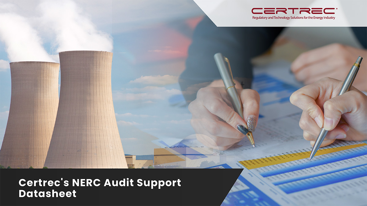 Certrec’s NERC Audit Support Datasheet | Certrec